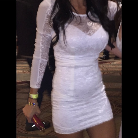 Bebe White Lace Cocktail Dress - Picture 5 of 5